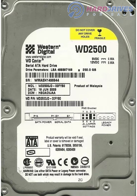 WD2500JD-00FYB0