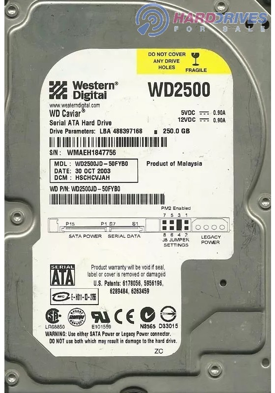 WD2500JD-50FYB0