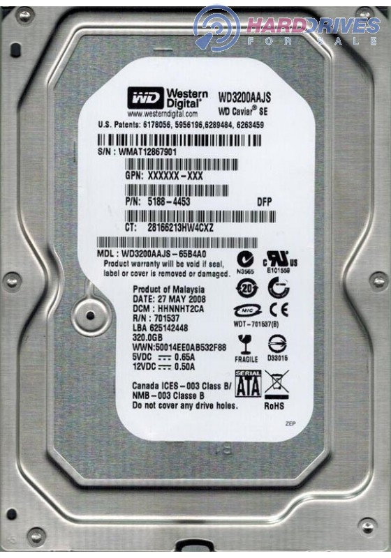 WD3200AAJS-65B4A0