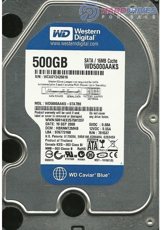 WD5000AAKS-07A7B2