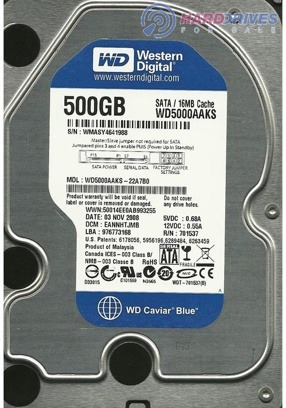 WD5000AAKS-22A7B0