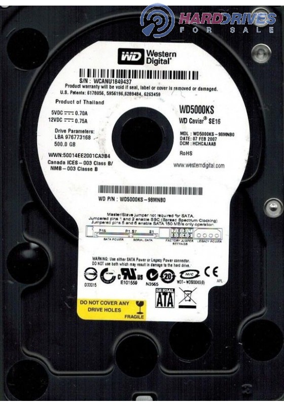 WD5000KS-98MNB0
