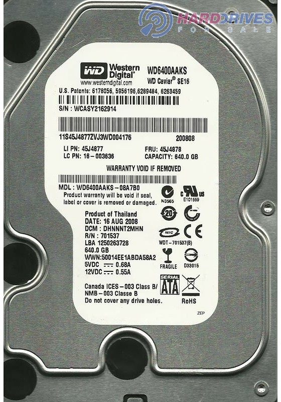 WD6400AAKS-08A7B0