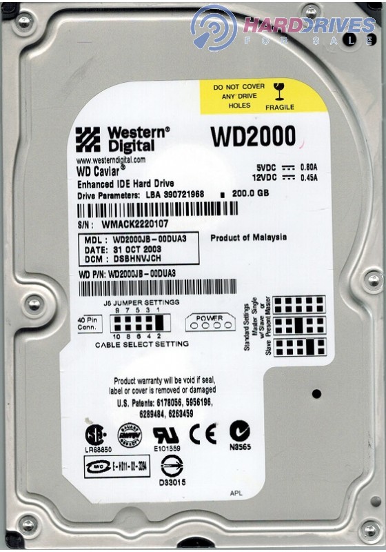 WD2000JB-00DUA3