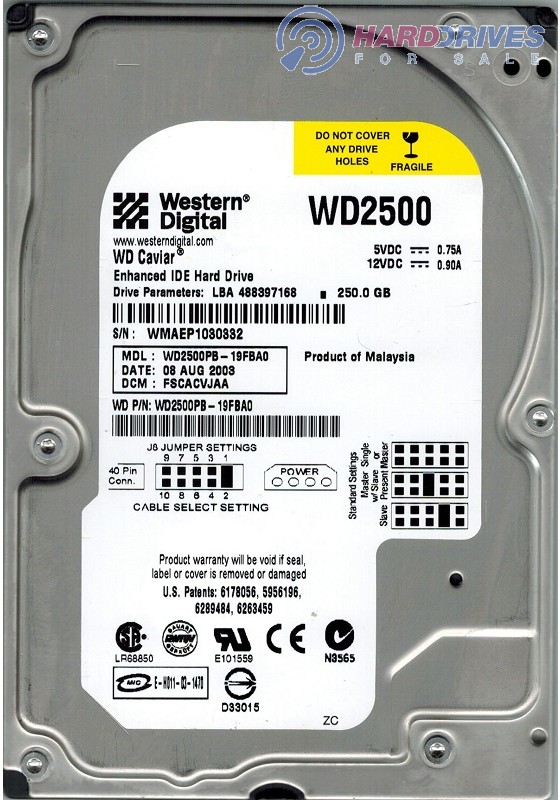 WD2500PB-19FBA0