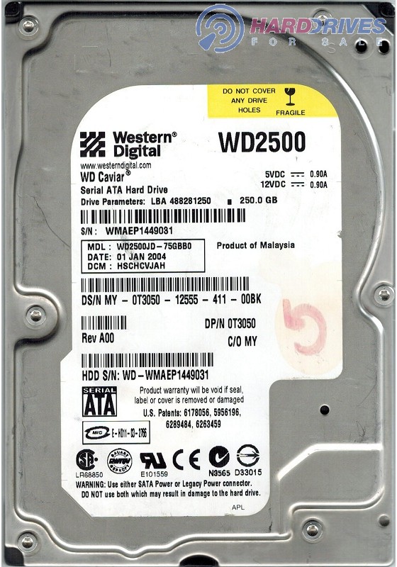WD2500JD-75GBB0