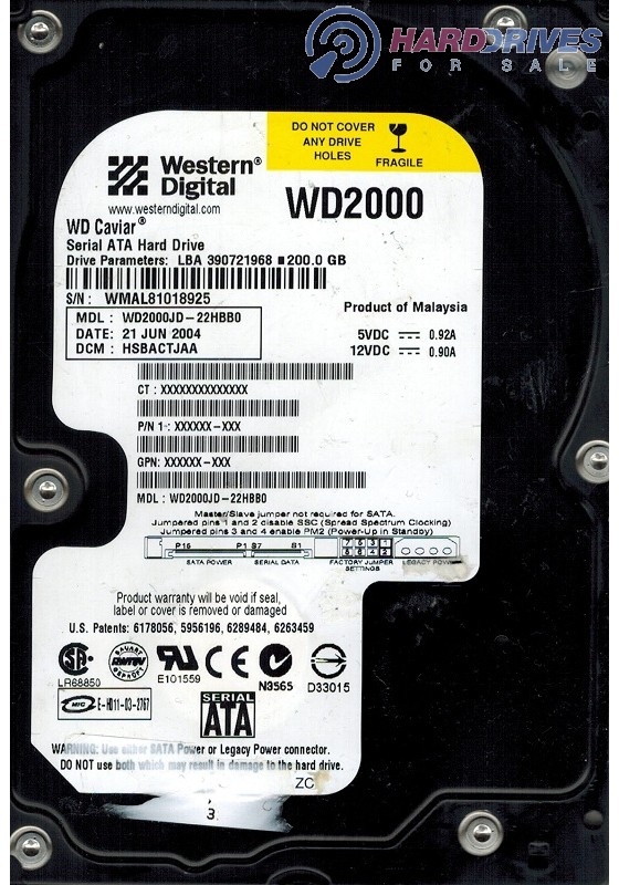 WD2000JD-22HBB0