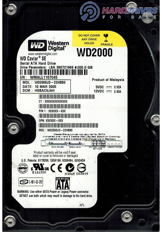 WD2000JD-22HBB0
