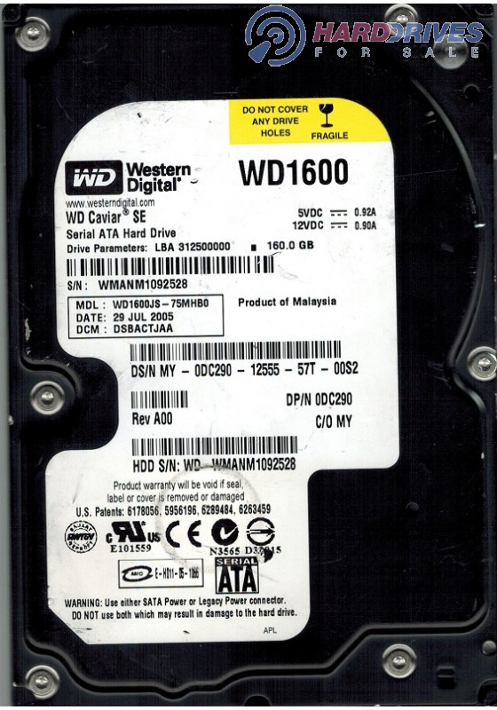 WD1600JS-75MHB0