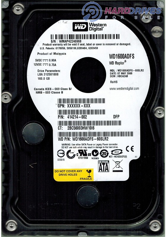 WD1600ADFS-60SLR2