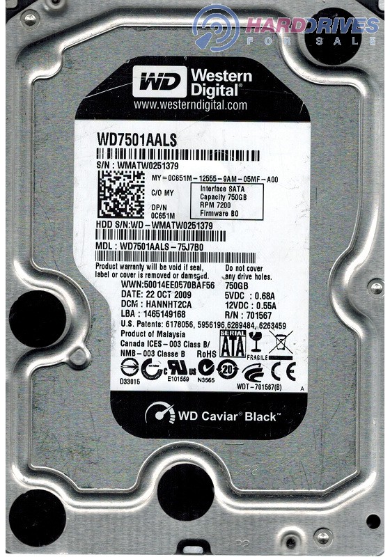 WD7501AALS-75J7B0