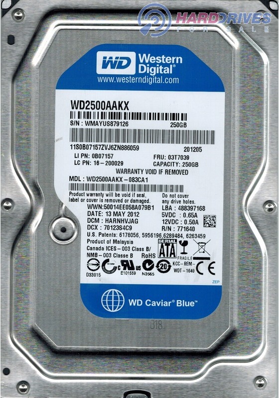WD2500AAKX-083CA1