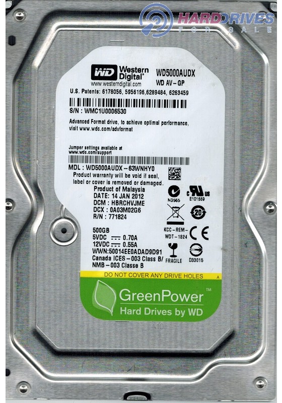 WD5000AUDX-63WNHY0
