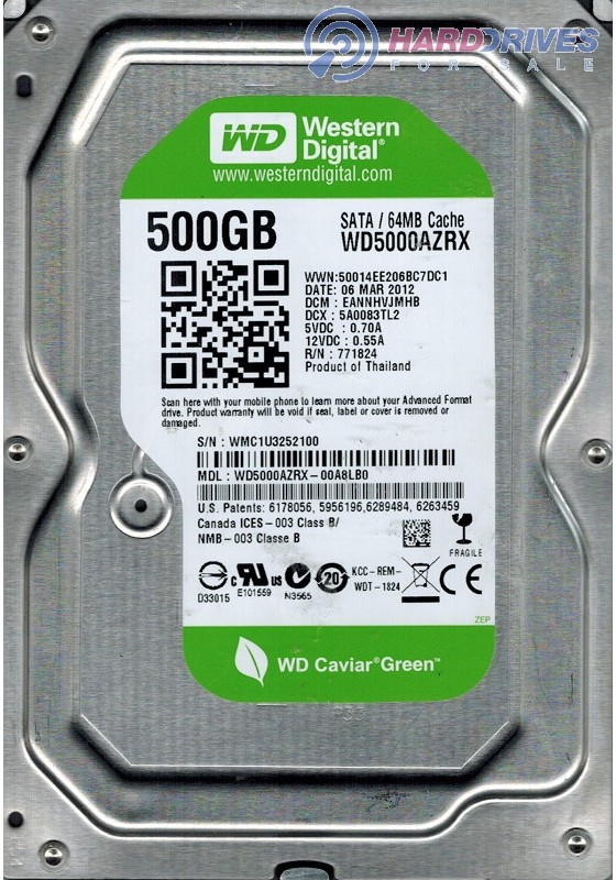 WD5000AZRX-00A8LB0