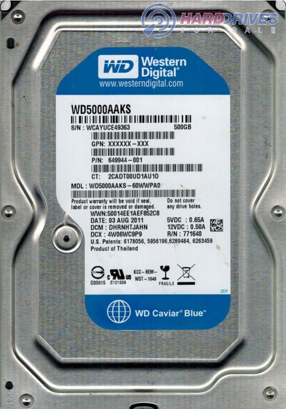 WD5000AAKS-60WWPA0