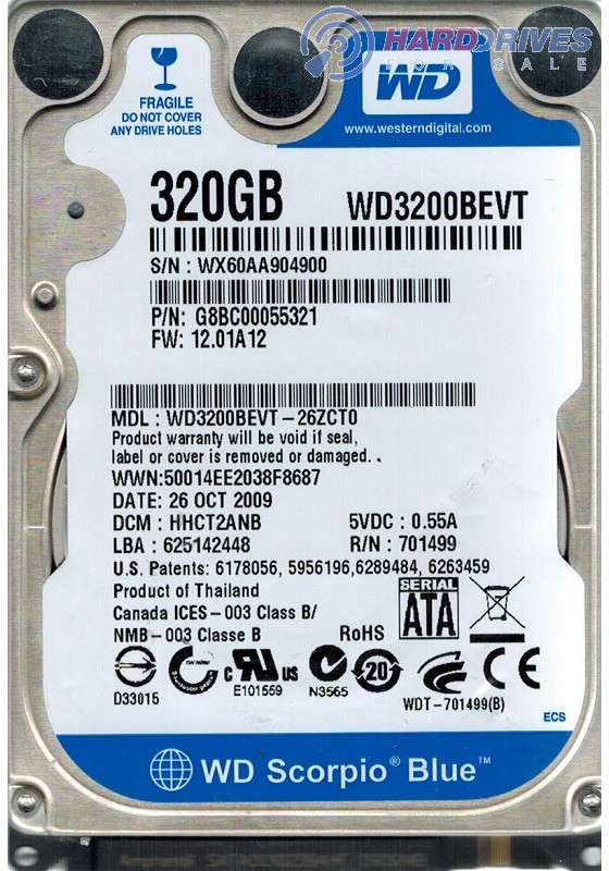 WD3200BEVT-26ZCT0