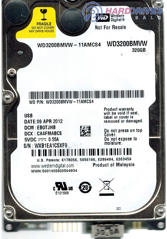 WD3200BMVW-11AMCS4