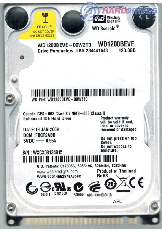 WD1200BEVE-00WZT0