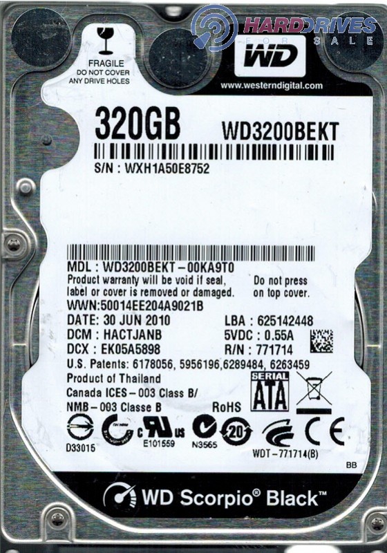 WD3200BEKT-00KA9T0
