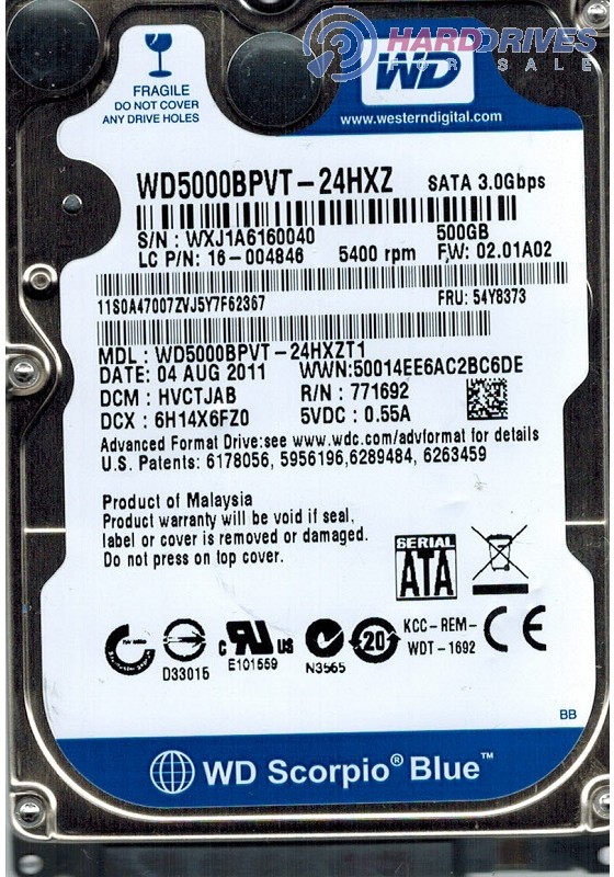 WD5000BPVT-24HXZT1