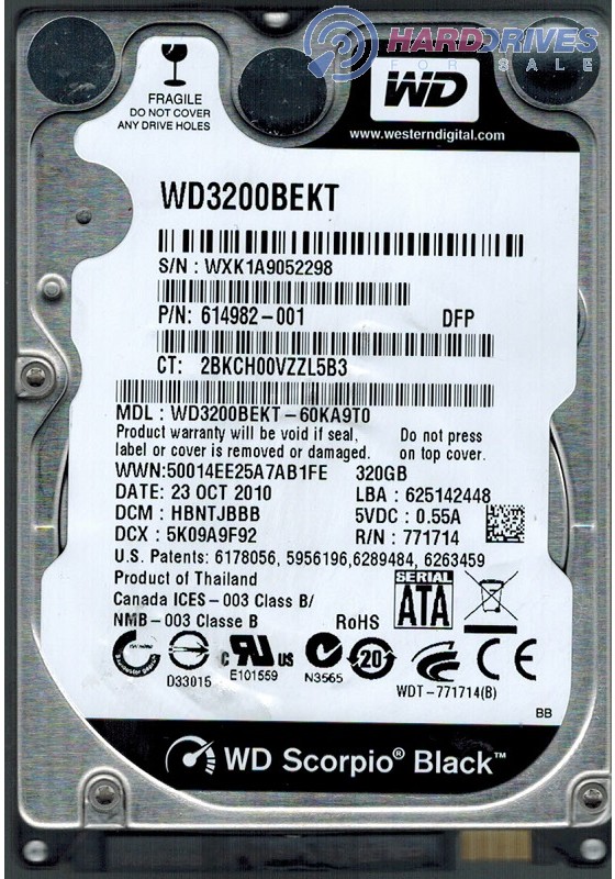 WD3200BEKT-60KA9T0