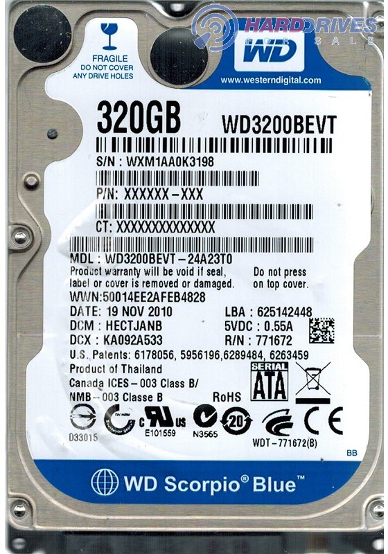 WD3200BEVT-24A23T0