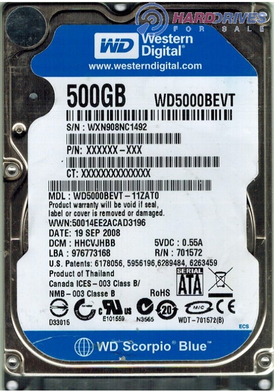 WD5000BEVT-11ZAT0