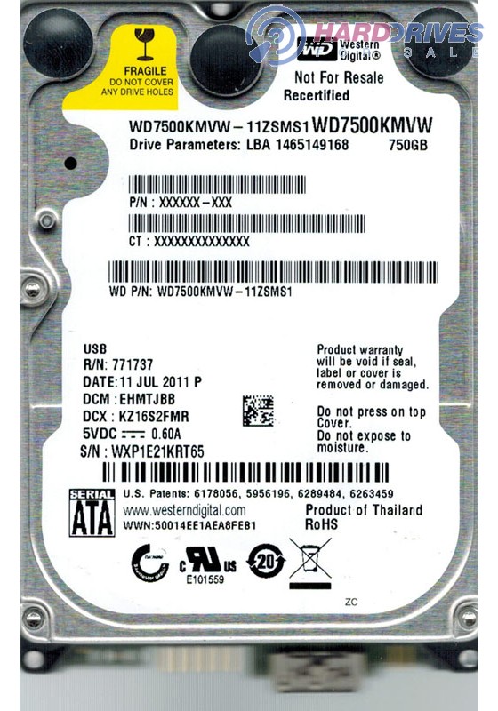 WD7500KMVW-11ZSMS1