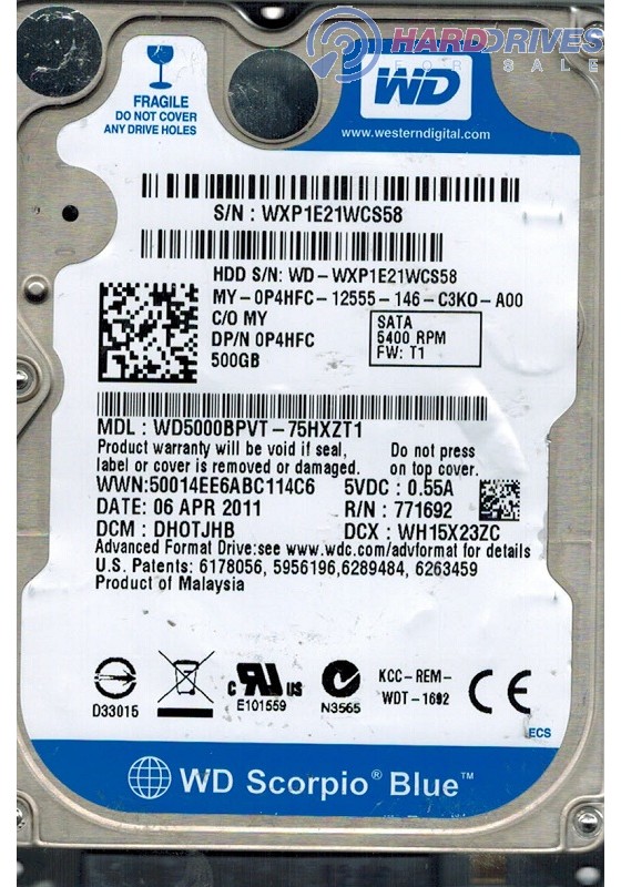 WD5000BPVT-75HXZT1