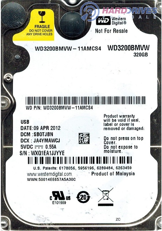 WD3200BMVW-11AMCS4