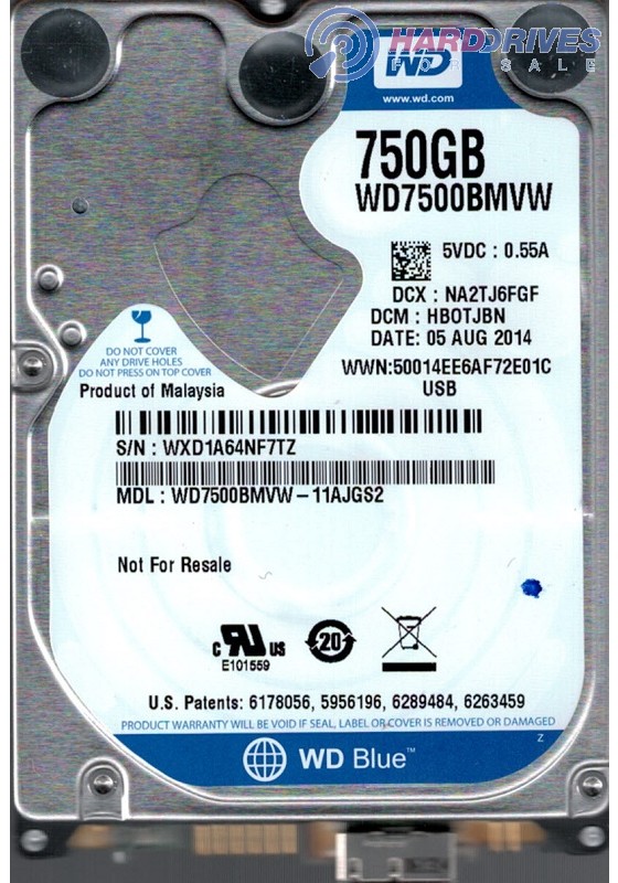 WD7500BMVW-11AJGS2