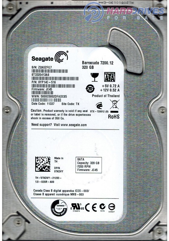 ST3320413AS 9YP14C-516 JC45 TK