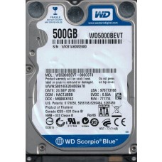 WD5000BEVT-00SCST0