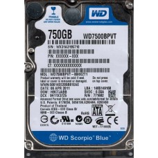 WD7500BPVT-80HXZT1