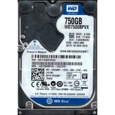 WD7500BPVX-22JC3T0