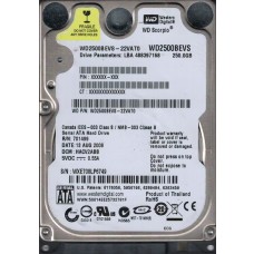 WD2500BEVS-22VAT0