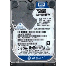 WD7500BPVX-60JC3T0