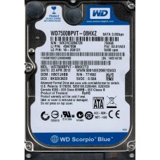 WD7500BPVT-08HXZT3