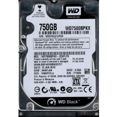 WD7500BPKX-22HPJT0