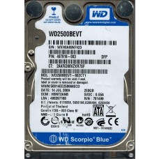 WD2500BEVT-80A23T0