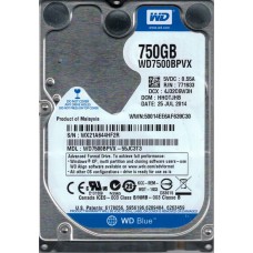 WD7500BPVX-55JC3T3