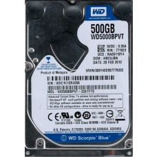WD5000BPVT-22A1YT0