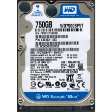 WD7500BPVT-80HXZT1