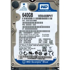 WD6400BPVT-22HXZT1