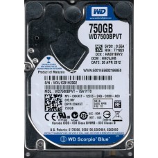 WD7500BPVT-75A1YT0