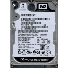 Western Digital WD3200BEKT-60PVMT0 DCM: HHCTJAN 320GB