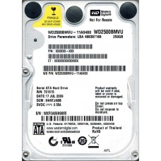 WD2500BMVU-11A04S0