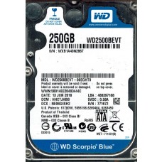 WD2500BEVT-00EGHT0