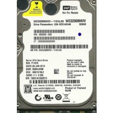 WESTERN DIGITAL 320GB WD3200BMVV-11DCLS0 HEBVJHNB USB
