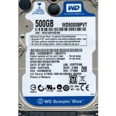 WD5000BPVT-55HXZT3